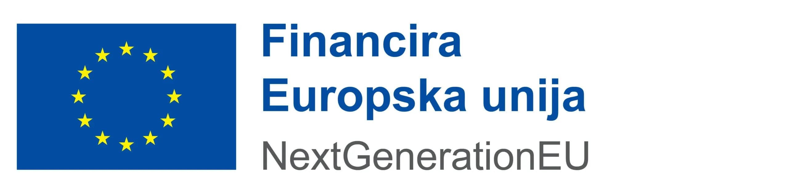 EU co-funding badge: the European Union flag beside Croatian text reading Financira Europska unija (Funded by the European Union) and NextGenerationEU.
